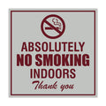 Signs ByLITA Square Absolutely No Indoor Smoking Thank You Sign