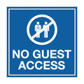 Signs ByLITA Square No Guest Access Sign