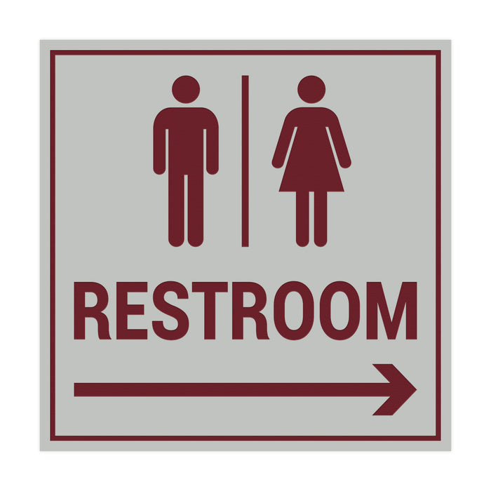 Signs ByLITA Square Restroom Sign