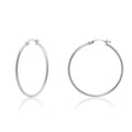 Silver 925 Plain Hoop Earring 2mm - HP02-2