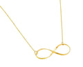 Silver 925 Rhodium Plated Clear CZ Infinity Pendant Necklace - STP01380GP | Silver Palace Inc.