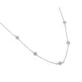 Silver 925 Rhodium Plated CZ Squares Pendant - BGP00958 | Silver Palace Inc.