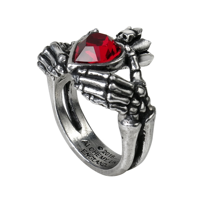 Skeleton Hands w/ Heart Ring