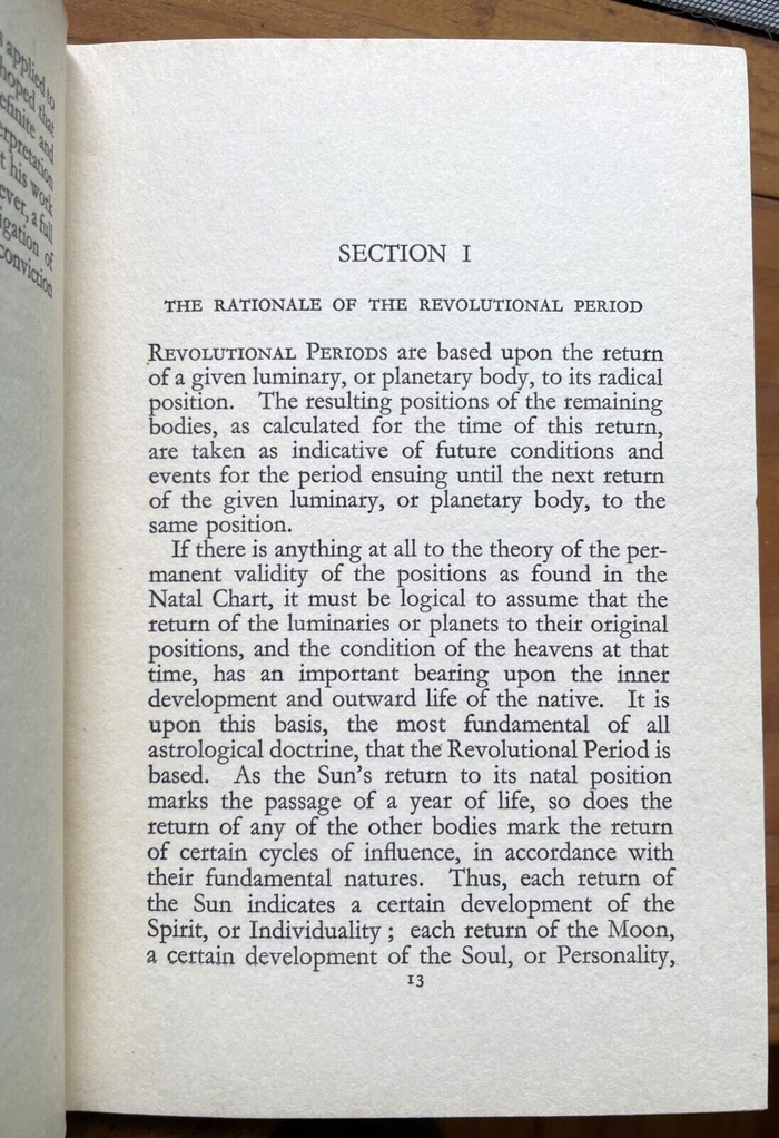 SOLAR RETURN AND REVOLUTIONAL PERIODS - Léon, 1940 - ASTROLOGY DIVINATION