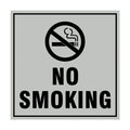 Square No Smoking Sign
