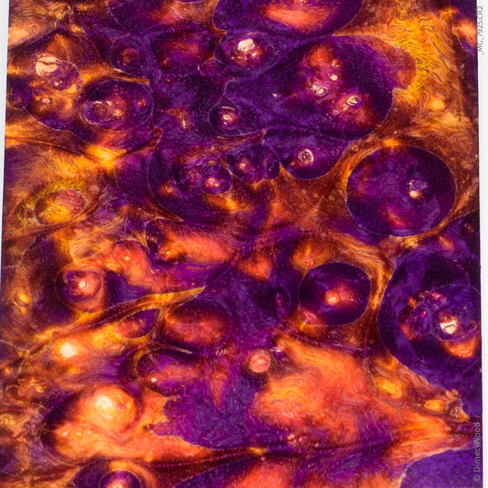 Stabilized box elder burl wood block