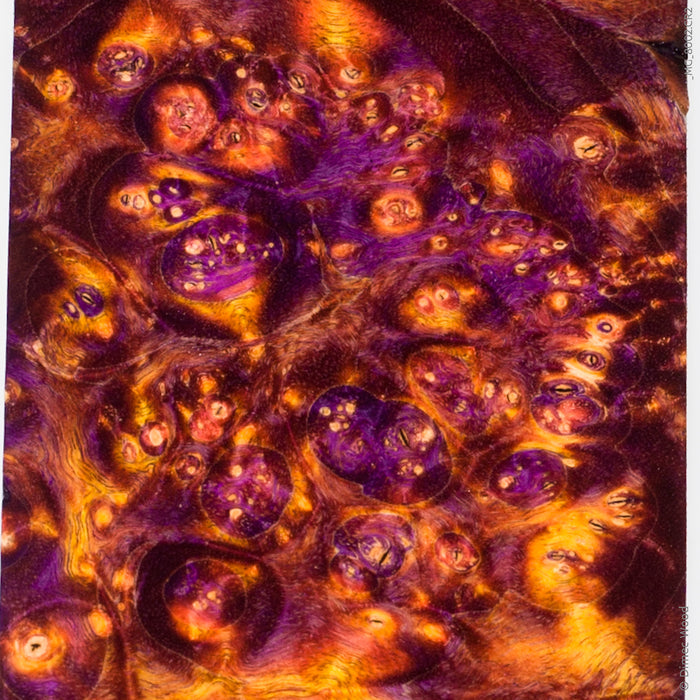 Stabilized box elder burl wood block