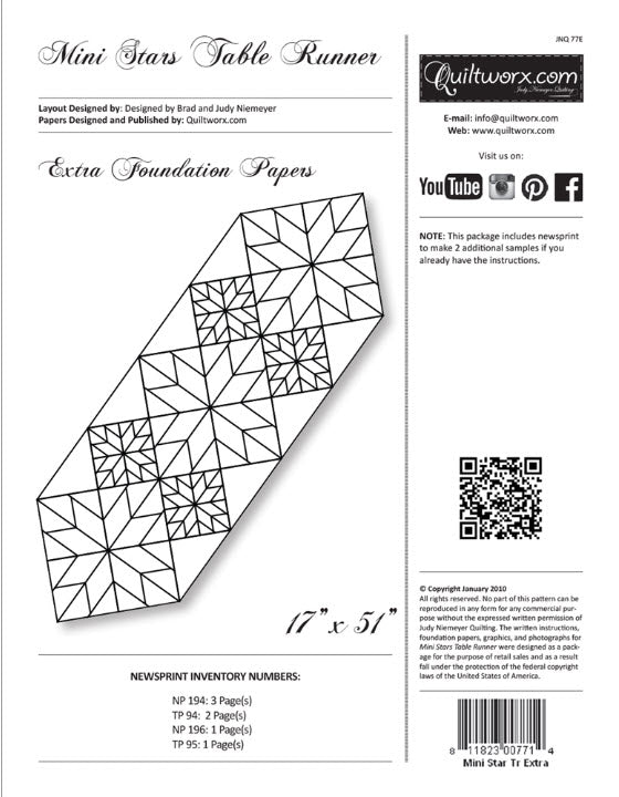 Table Runner - Mini Stars Refill