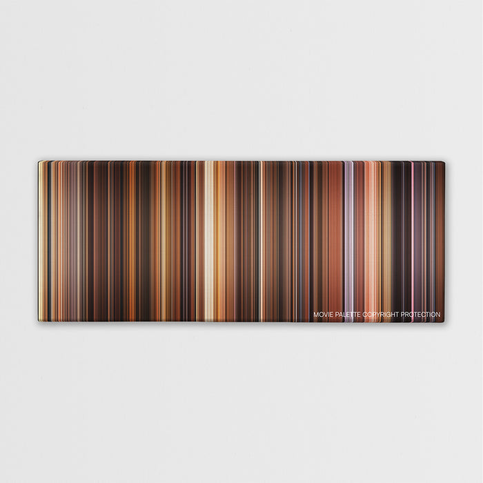 The Godfather: Part II color palette canvas print: thousands of thin vertical stripes of color