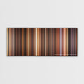 The Godfather: Part II color palette canvas print: thousands of thin vertical stripes of color