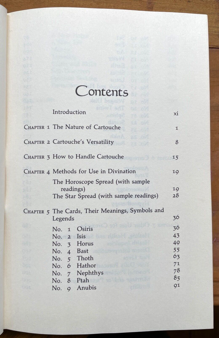 WAY OF THE CARTOUCHE - Murry Hope, 1st 1985 - ANCIENT EGYPT ORACLE DIVINATION
