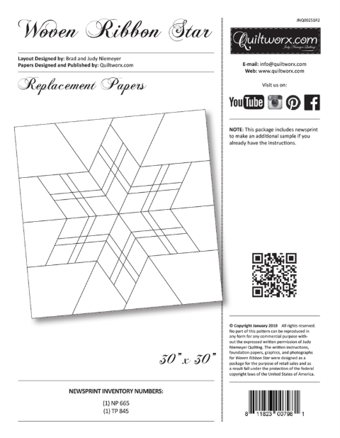 Woven Star Replacement Papers