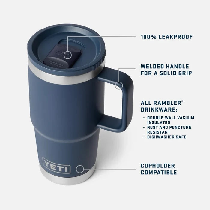 Yeti - Rambler 20 oz Travel Mug | Pampa Green