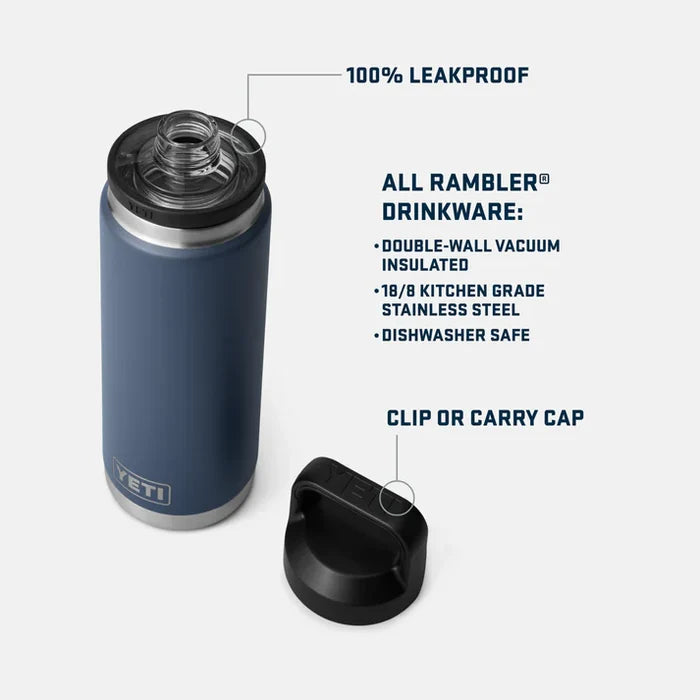 Yeti - Rambler 26 oz Chug Bottle | Navy